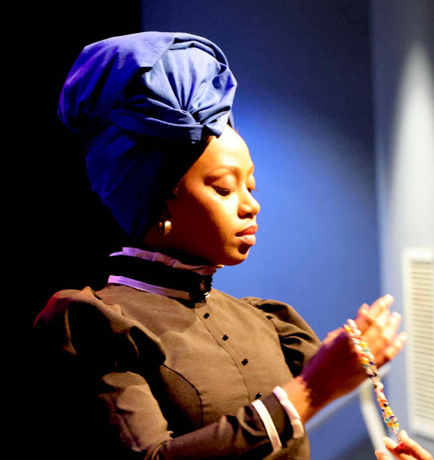 Marie Laveau prays to St. Catherine