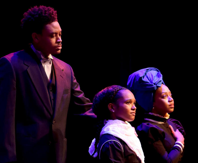 Kendall Harrison as Christophe Glapion, DoMonique Warren as Philomene and Krystal Jackson as Marie Laveau
